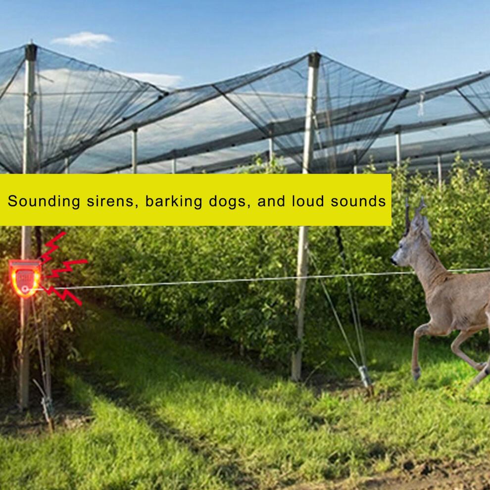 Animal Repellent USB Interface Charging Energy Saving Solar Powered Animal Repellent for Rabbit Fox Wild Pig