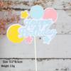 Creative Balloon Bow Cake Decoration for Baby Birthday