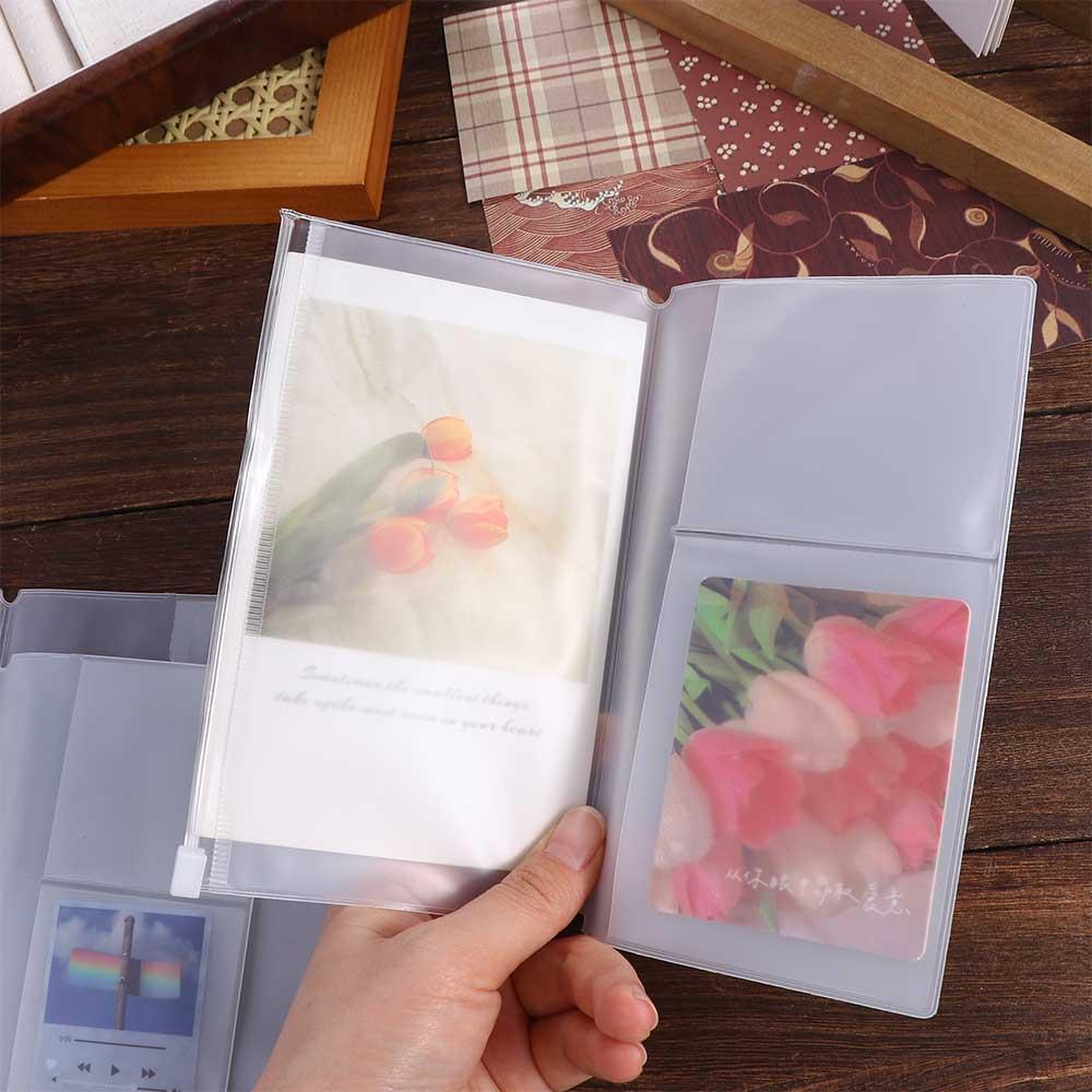 Travelers Notebook Zipper Bag Notebook Storage Bag Journal Planner Card Holder PVC Zipper Bag