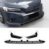 Splitter Front Air Dam Guard Bumper Lip Chin Protector Glossy Black Tuning Trim For Honda Civic 11th FE1 Sedan 4Doors 2021-2024