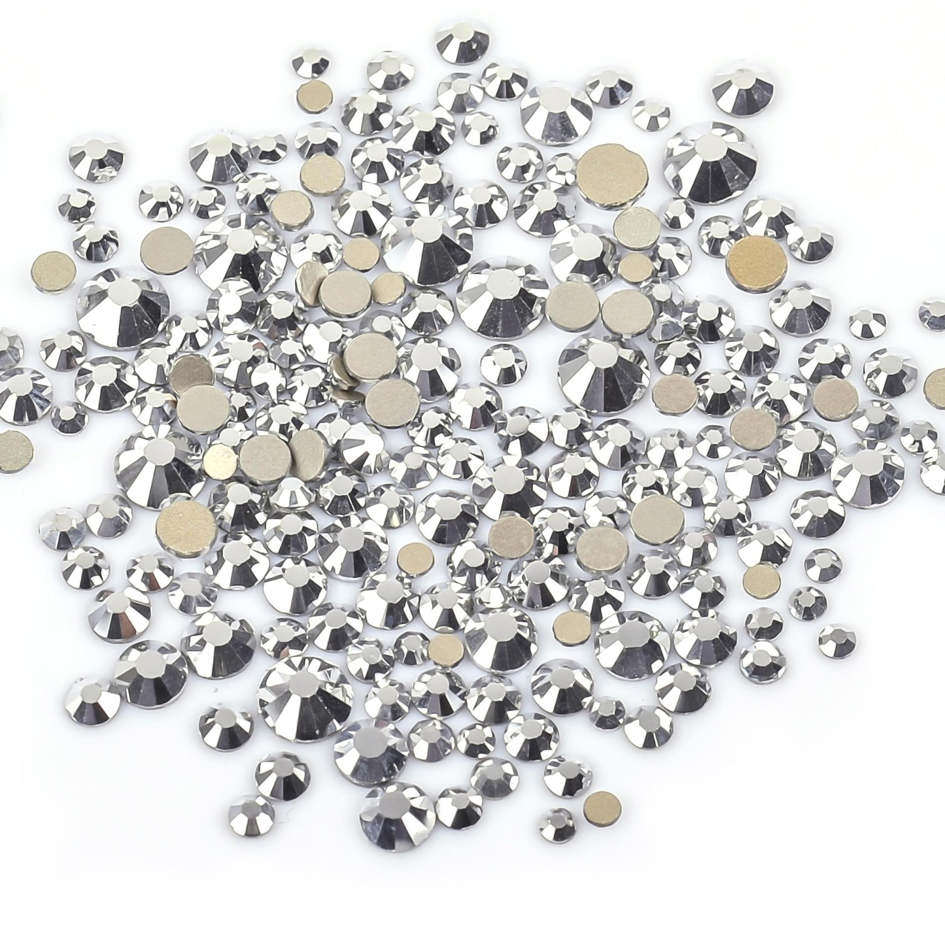 

Weichen, алмазное сверло для ногтей с золотым дном и плоским дном, декоративный чехол для мобильного телефона, аксессуары для ногтей своими руками, ювелирные изделия со стразами SS4-SS30 about 1300-1400 pieces