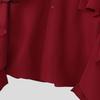 INCERUN Men Lapel Neck Long Sleeve Ruffled Shirts Casual Loose Oversized Tops