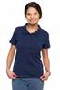 Women's Cotton Polo Shirt with Collar MORAJ S Navy