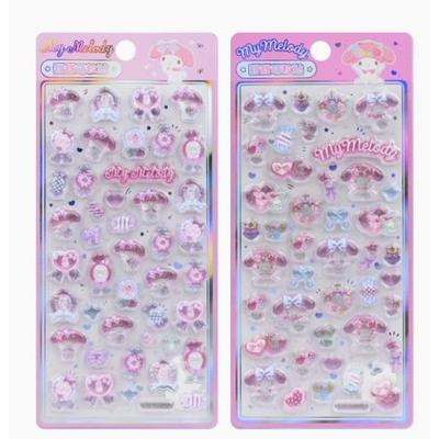 Hot New Sanrio Kuramitsu Goka Gem-shaped Three-dimensional Sticker Cute Decorative Crystal Embossed Entertaining Play Safe Kid Friendly Fun 2