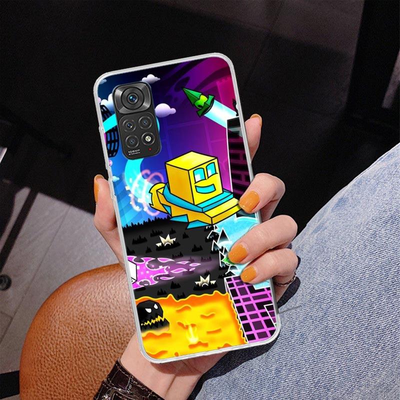 Geometry Dash Game Phnoe Case for Phnoe Case for Xiaomi Redmi Note 15 14 14S 13 Pro Plus 12 12S 11S 11E 10S 10 11T 5G Unique Cov