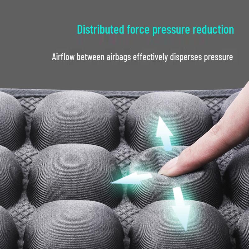 5D Dekompresný sedák s airbagom pre domov, auto, kanceláriu – 3D nafukovací, priedušný sedací vankúš.