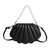 Women Pearl Chain Handbag Fashion Seashells Evening Bag Trendy Shoulder Crossbody Bag Girls All-matching Messenger Bag