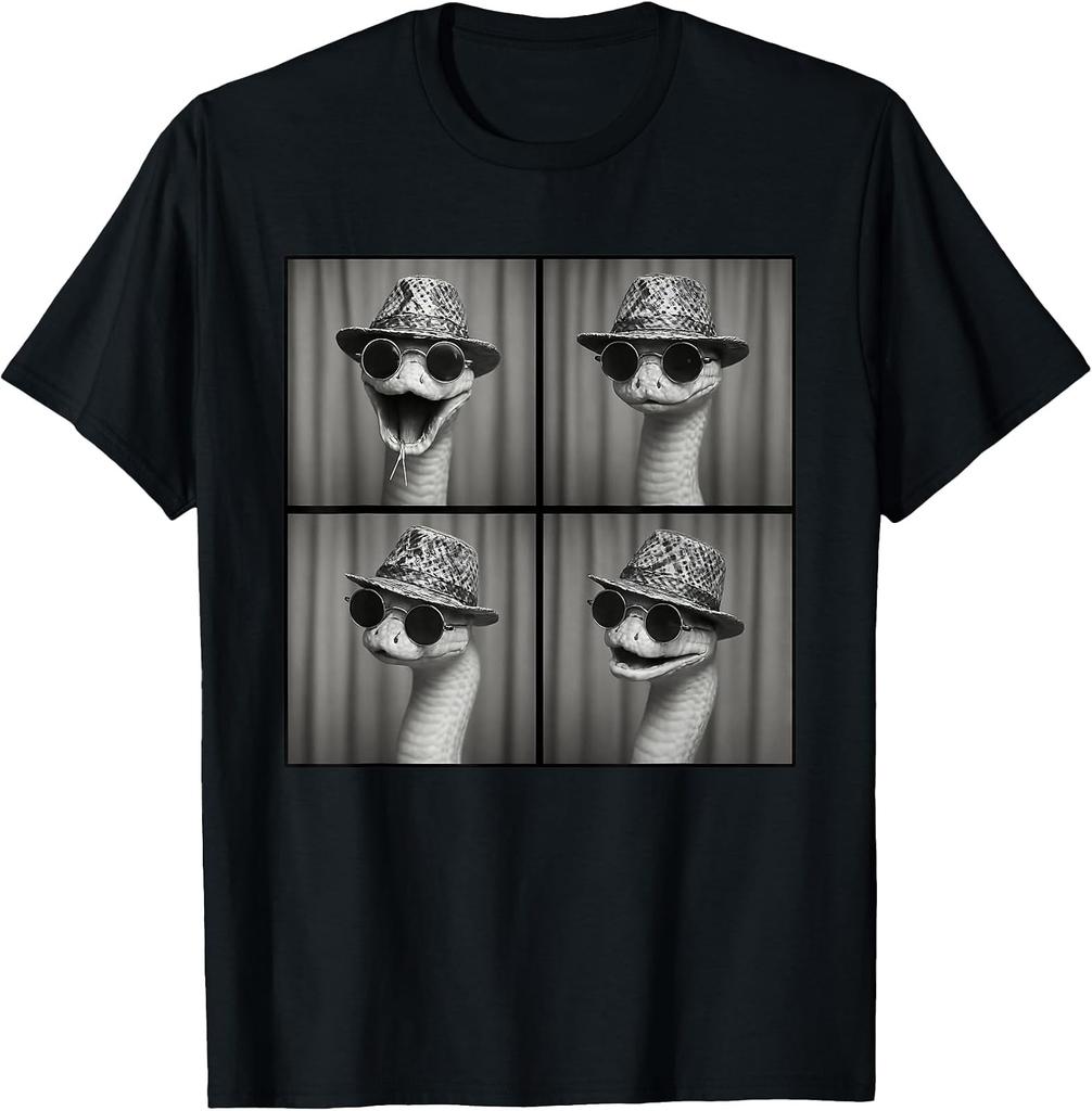 Cool Snake In Sunglasses - Fun Snake Lover T-Shirt for Photobooth Selfies