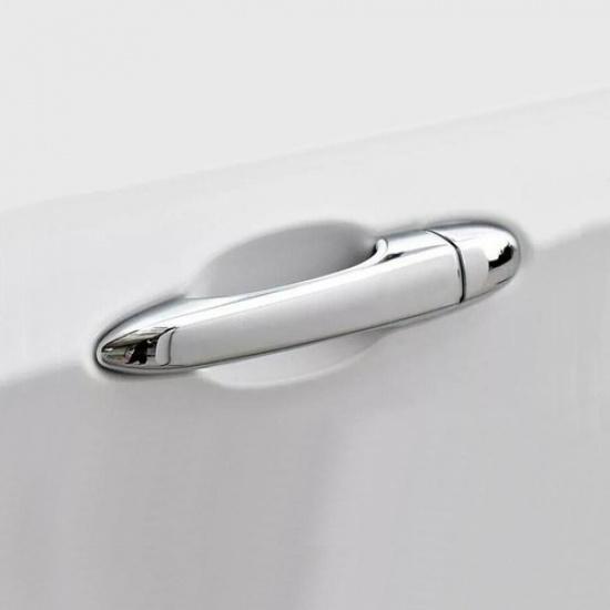 8P 2017-2025 Jeep Compass Rear Door Handle Cover ABS Chrome Trim Keyless Smart | Polished Chrome | 1 Year Manufacturer Warranty | Rear | China