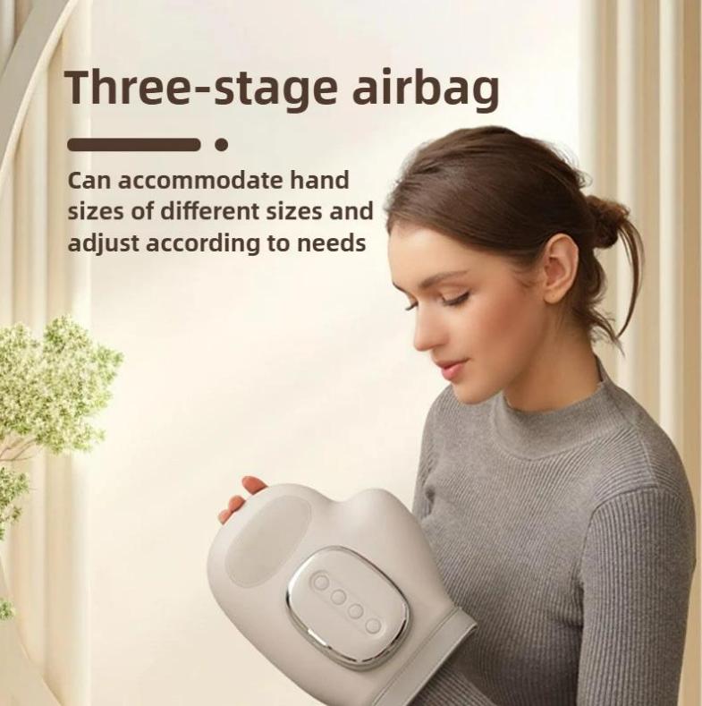 Hand Massager, Rechargeable Hand Massager with Heat and Compression for Arthritis and Carpal Tunnel