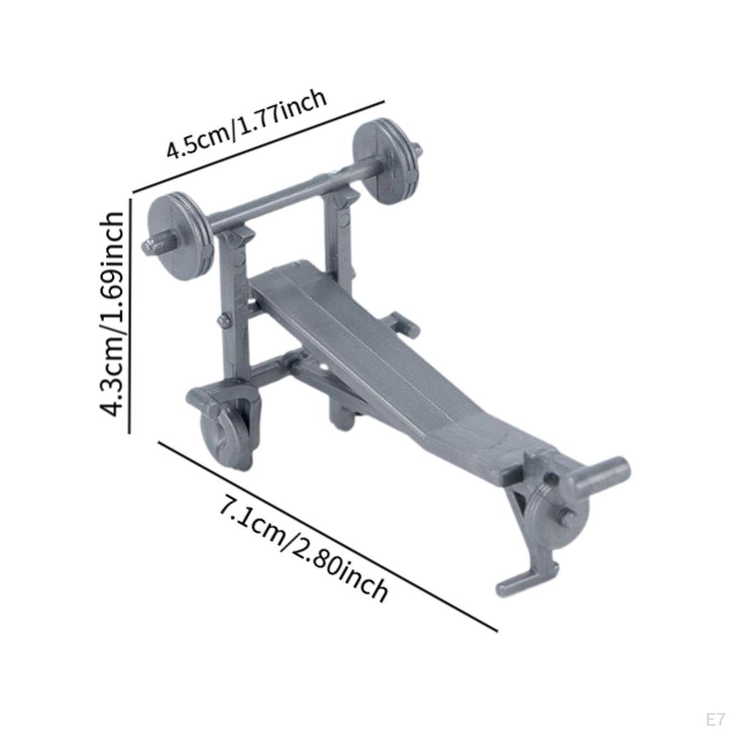 1/20 Exercise Equipment for Model Train Display
