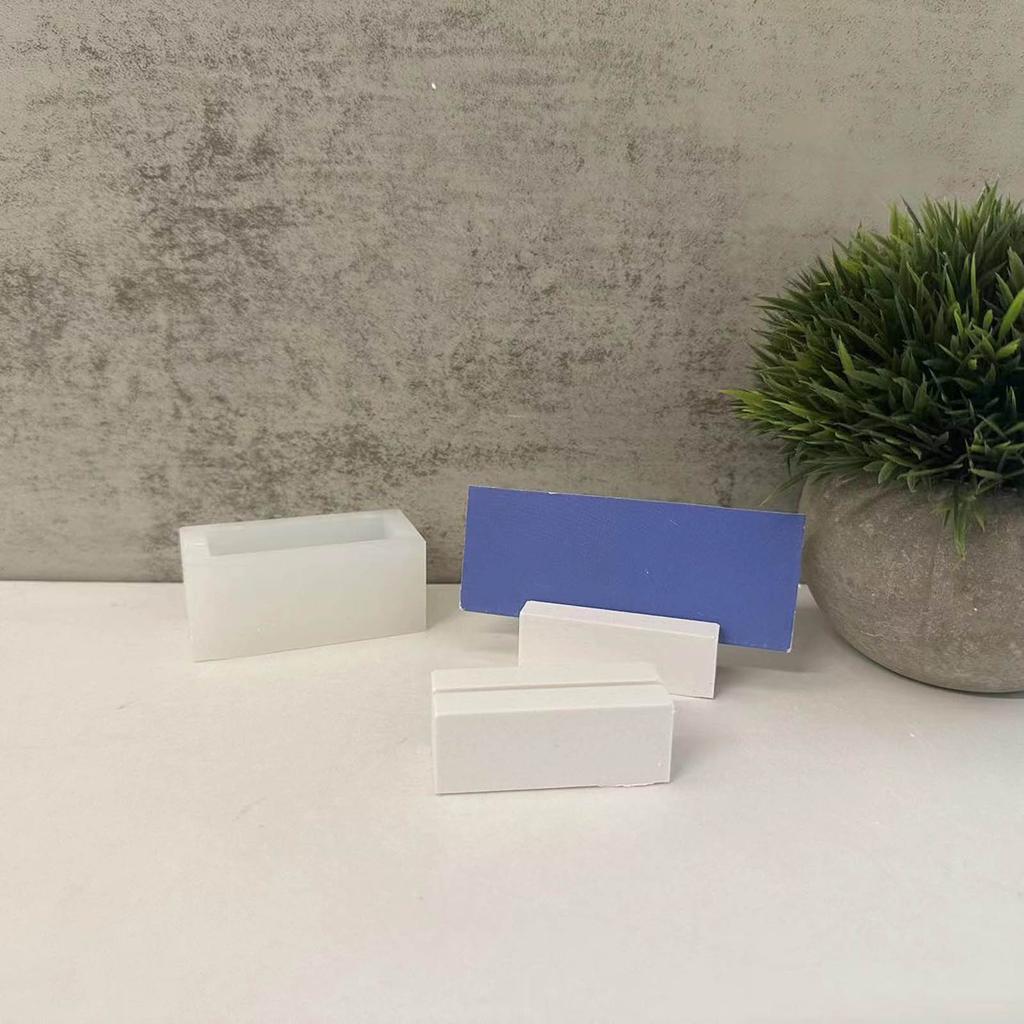 Silicone Epoxy Resin Mold Jewelry Making Mold Handmade Crafts Desktop Decorations Office Desk Card Holder Ornaments Mold