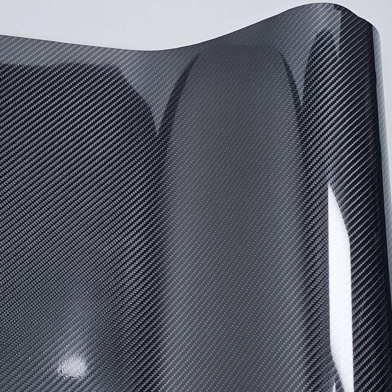 Película de vinil de fibra de carbono 6D de alto brilho para animais de estimação à prova d'água adesivos para carros console computador laptop pele acessórios para motocicletas