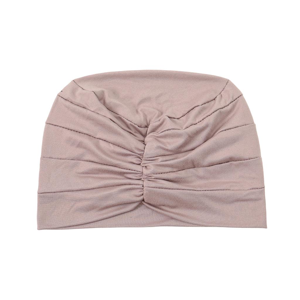 Einfaches muslimisches Kopftuch Hut Gekräuselter Kopftuchhut Bequemer Atmungsaktiver Damen Kopftuchhut