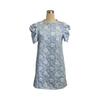 Summer New Women's Bubble Sleeve,Textured Jacquard Round Neck Vintage Style Dresses