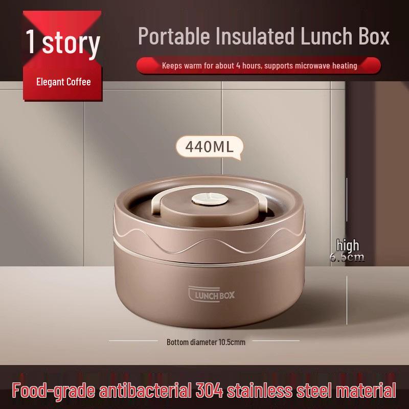 Extra Long Insulated Stainless Steel Bento Lunch Box - Microwaveable & Portable