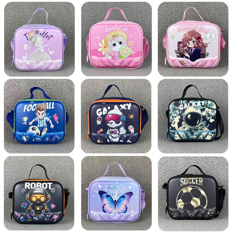 Student Schoolbag 5-Piece Set Can Hold Tie Rod Cartoon 16-Inch Backpack Lunch Bag Pencil Case Water Cup