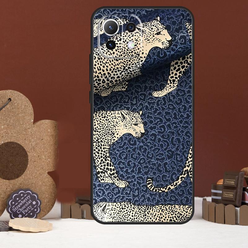 Modische Leopardenmuster Hülle für Xiaomi 15 Ultra 14 15T 13T 14T 17 Pro Max POCO F8 Ultra X7 X5 X6 F5 F6 F7 Pro Abdeckung