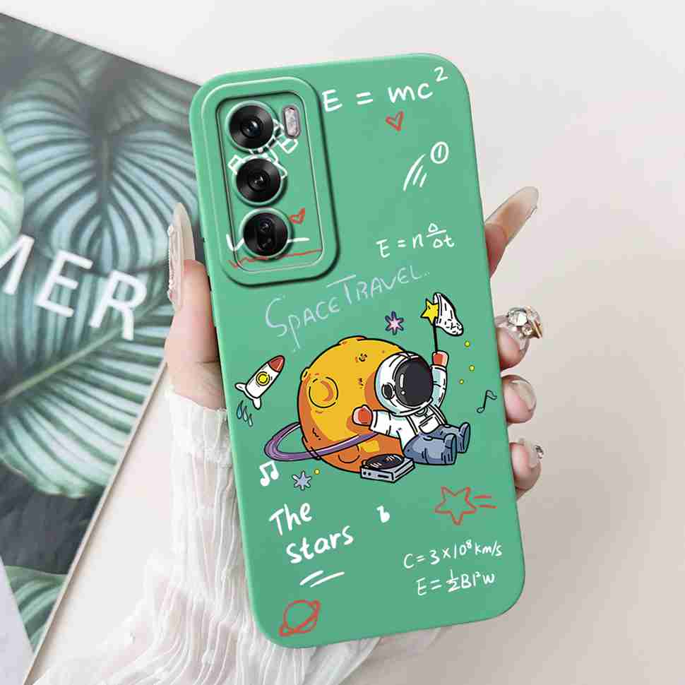 Silicone Case For Oppo Reno12 5G Colorful Small Cat Soft Cover For Oppo Reno 12 F 12F Reno12 FS 5G Protectors Cases Coque