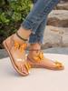 Fashion 2024 Summer New Women's Flip-Toe Sandals Luxury Designer Butterfly Decoration Flat Elastic Strap Women's Shoes Luxury Sandals