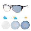 SHINU Cat Eye Frame Women Glasses Photochromic Lenses Myopia Diopter Pink Blue Purple Grey Brown No Astigmatism