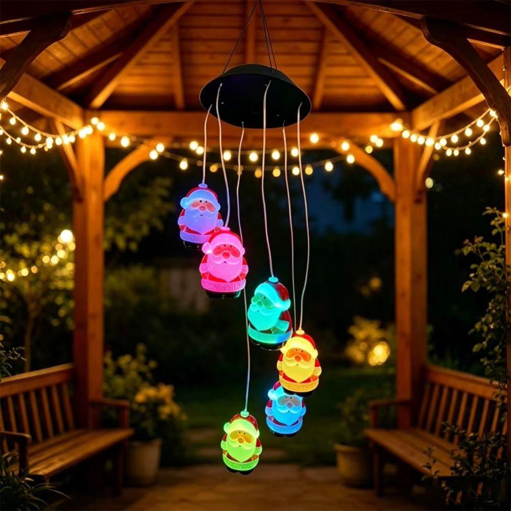 Oval Wind Chime Light Star Solar Decorative Lamp Hanging Solar Lamp For Decorating Your Home