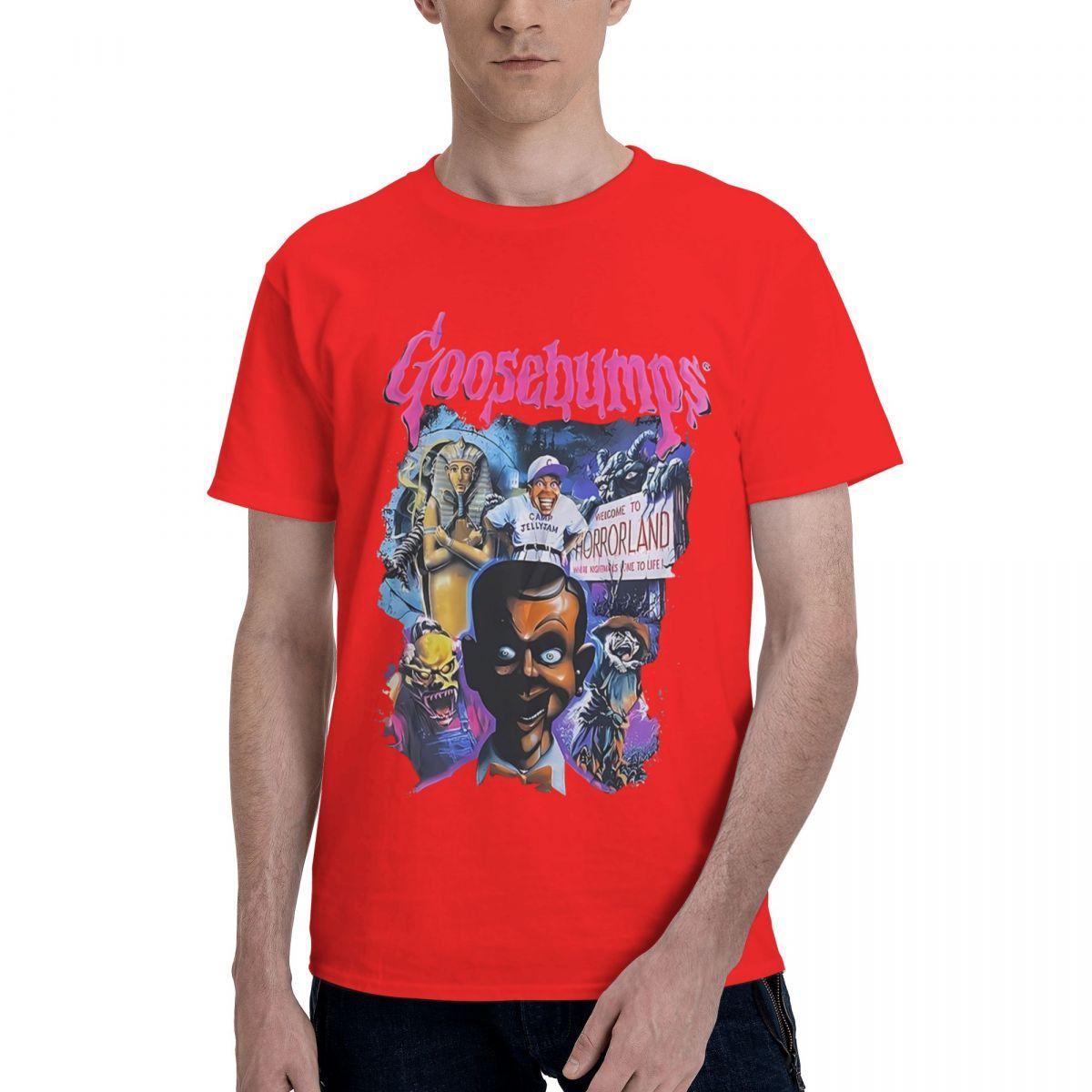 

Goose Bumps Horrorland Graphic 100 Cotton Casual Breathable Confortable Summer Designer Clothes Men Funny Gift S