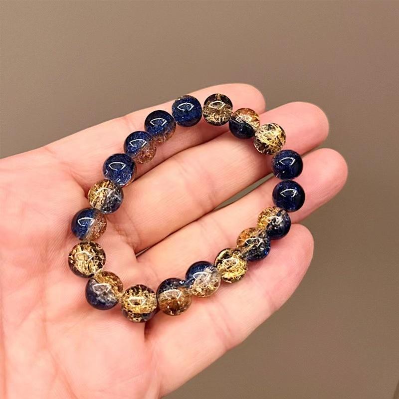 

1PC Simple Purple Popcorn Crystal Bracelet For Women Girls Korean Ins Butterfly Feather Tassel Bracelets Friendship Jewelry Gift