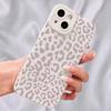 Minimalistiskt grått leopardmönster djur telefonskal för iPhone 16 15 14 Pro Max 13 12 11 XS X XR 7 8 Plus 16 Stötsäkert stötfångarskydd