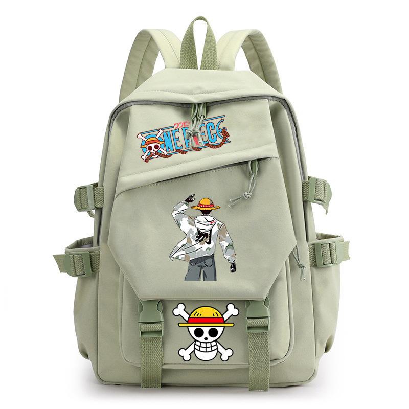 One Piece King Printed Backpack Elementary School Students Junior High School Students High School Students Large Capacity School Bag