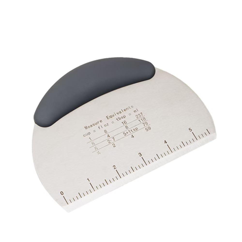 Stainless Steel Faceted Dough and Pastry Cutter with Scale