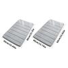 Set Of 2 NonSlip Bath Mats Quick Dry Rugs Polyester Carpet Easy To Clean Bathmat Machine Washable
