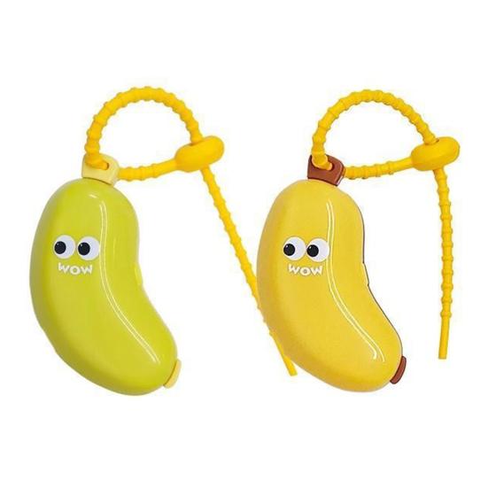 1/2Pcs Banana Toothbrush Cover with Toothpaste Dispenser Dust-Proof Compact Design Portable