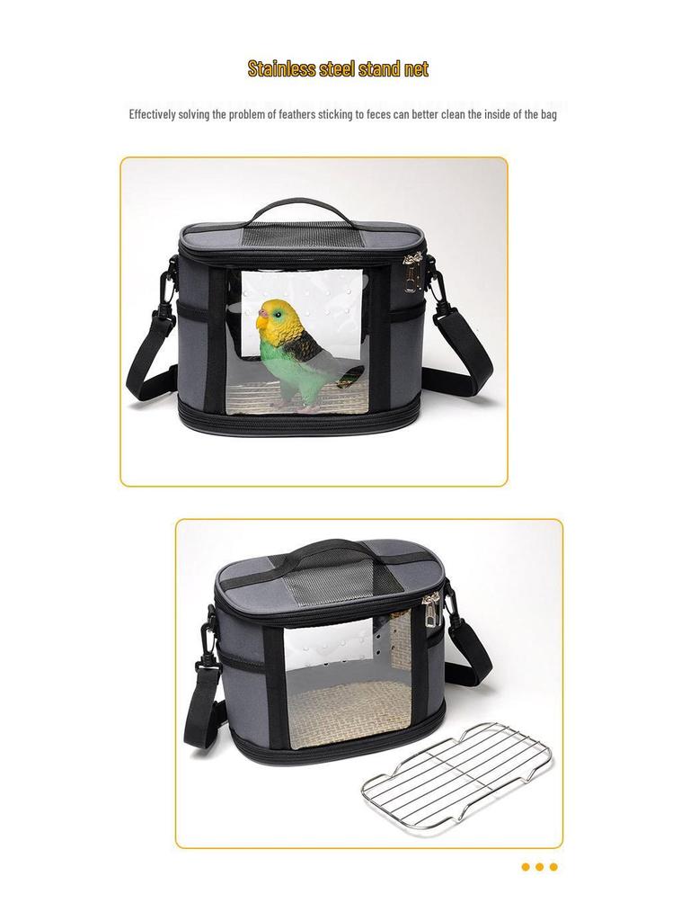 Parrot & Small Pet Portable Shoulder Bag - Lightweight for Birds, Hamsters, Guinea Pigs & Rabbits