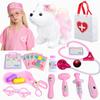 Pretend Play Doctor Toy Set, Plush, Electric Robot Dog with Sound, Pretend Play, Pet Care Set, Kids' Robot Dog Doctor Play, Educational Toy, Develops