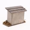 1/12 Miniatures Dollhouse Wooden Simulation Chicken Coop Decoration  Mini Chicken Coop for Dollhouse Decoration Accessories