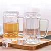 500ML Transparent Beer Mug Acrylic Plastic Unbreakable Milk Coffee Juice Water Cup Barware Drinkware For Home Party Bar Karaoke
