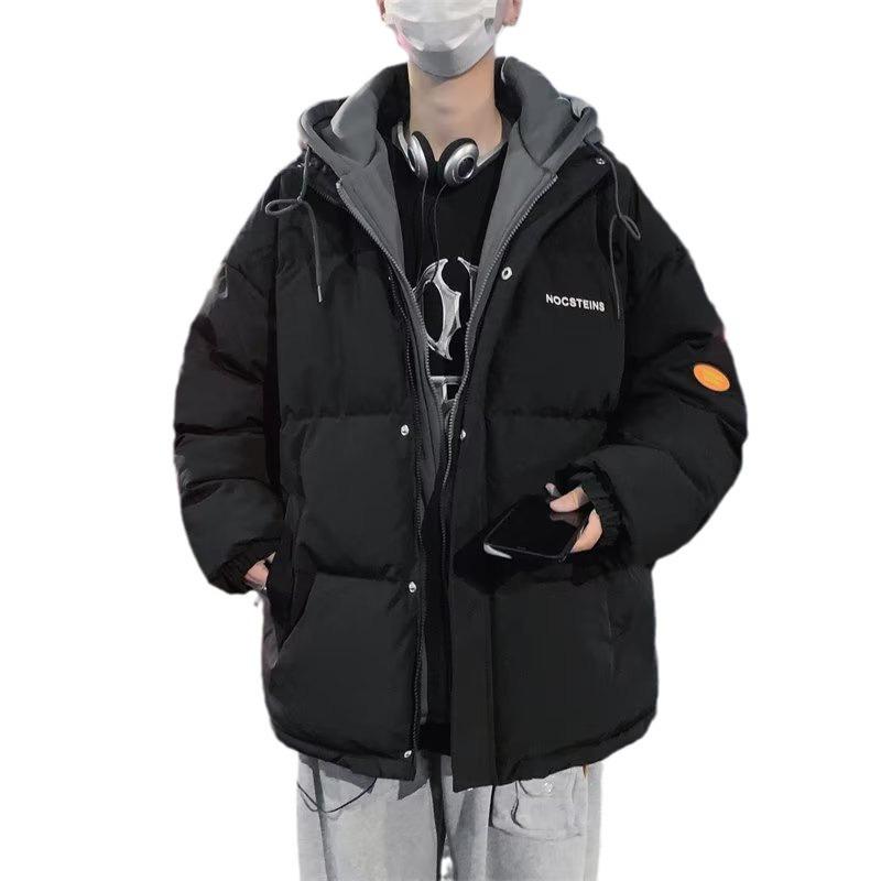 Men's Daily Short Cotton Jacket Casual Style Warm Winter Coat