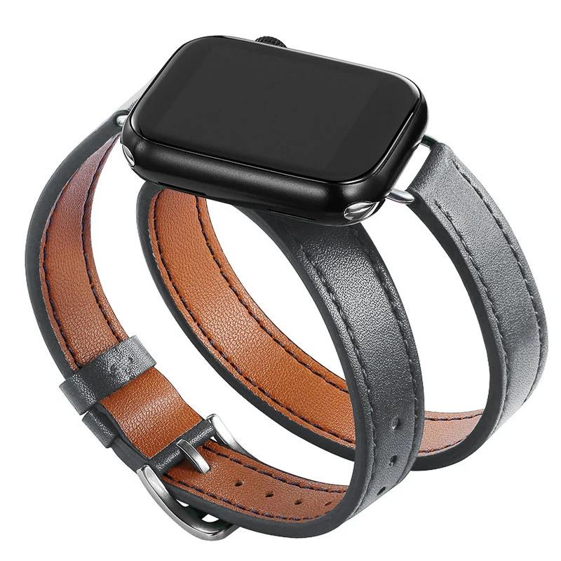 Leather Strap for Apple Watch Band 46/42mm 49mm 45mm 41mm 40mm 44mm Correa For IWatch Series 10 9 8 7 6 SE 5 4 Ultra 2 Bracelet