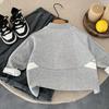 2025 New Korean Cartoon Print Kids' Sweatshirt - Autumn/Spring Versatile Pullover Top