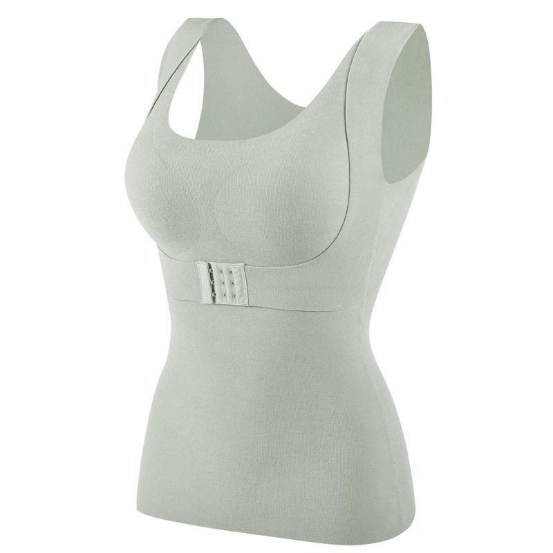 Women Thermal Vest Winter Body Shaping Cold Proof Cotton Underwear Warm Clothes Sexy Bra Padded Tops