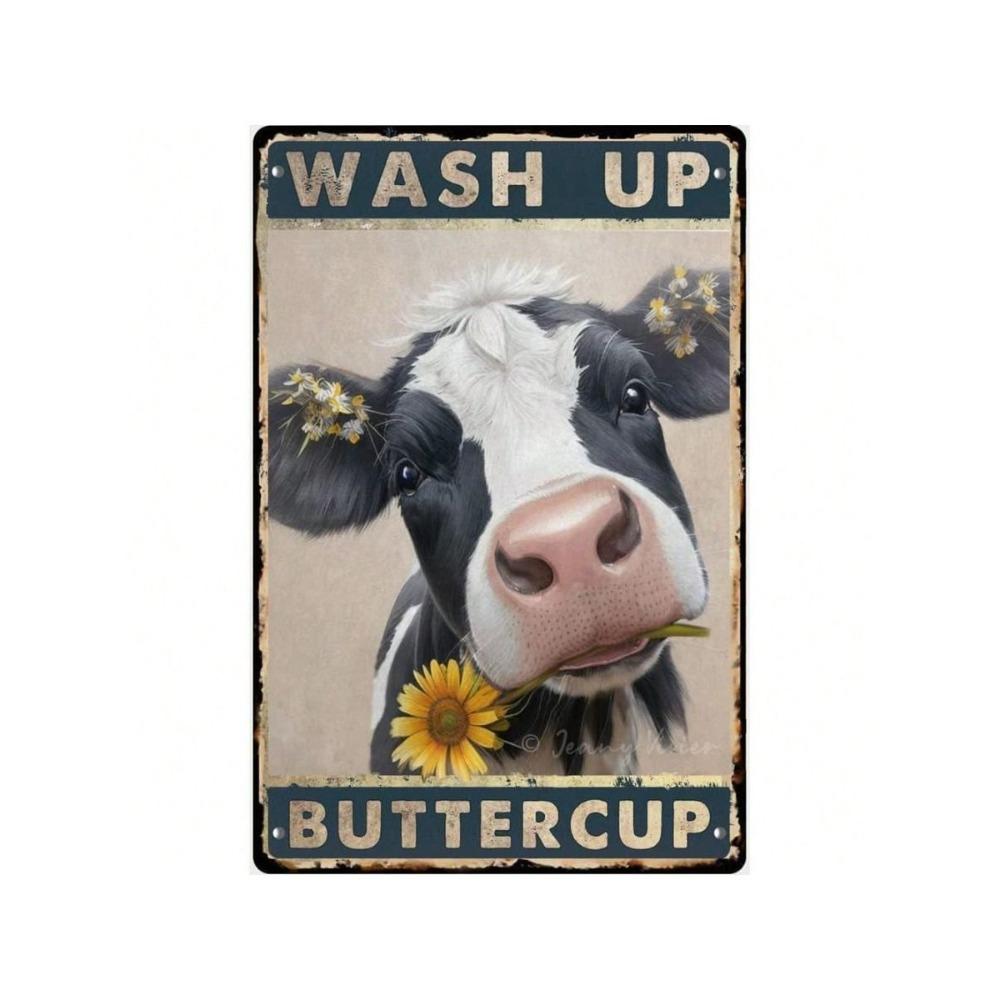 Vintage Tin Sign Retro Metal Plaque Wall Decor