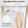 Non-Slip Coated Metal Suit Coat Hangers Heavy Duty Clothes Hangers Metal Shirt Jacket Hanger with Round Notches for Dress