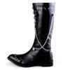 Fashion 2024 Fashionable stage boots punk Over Knee High Boots  Leather Men Long Waterproof Snowboots Equestrian Motocycle Boots