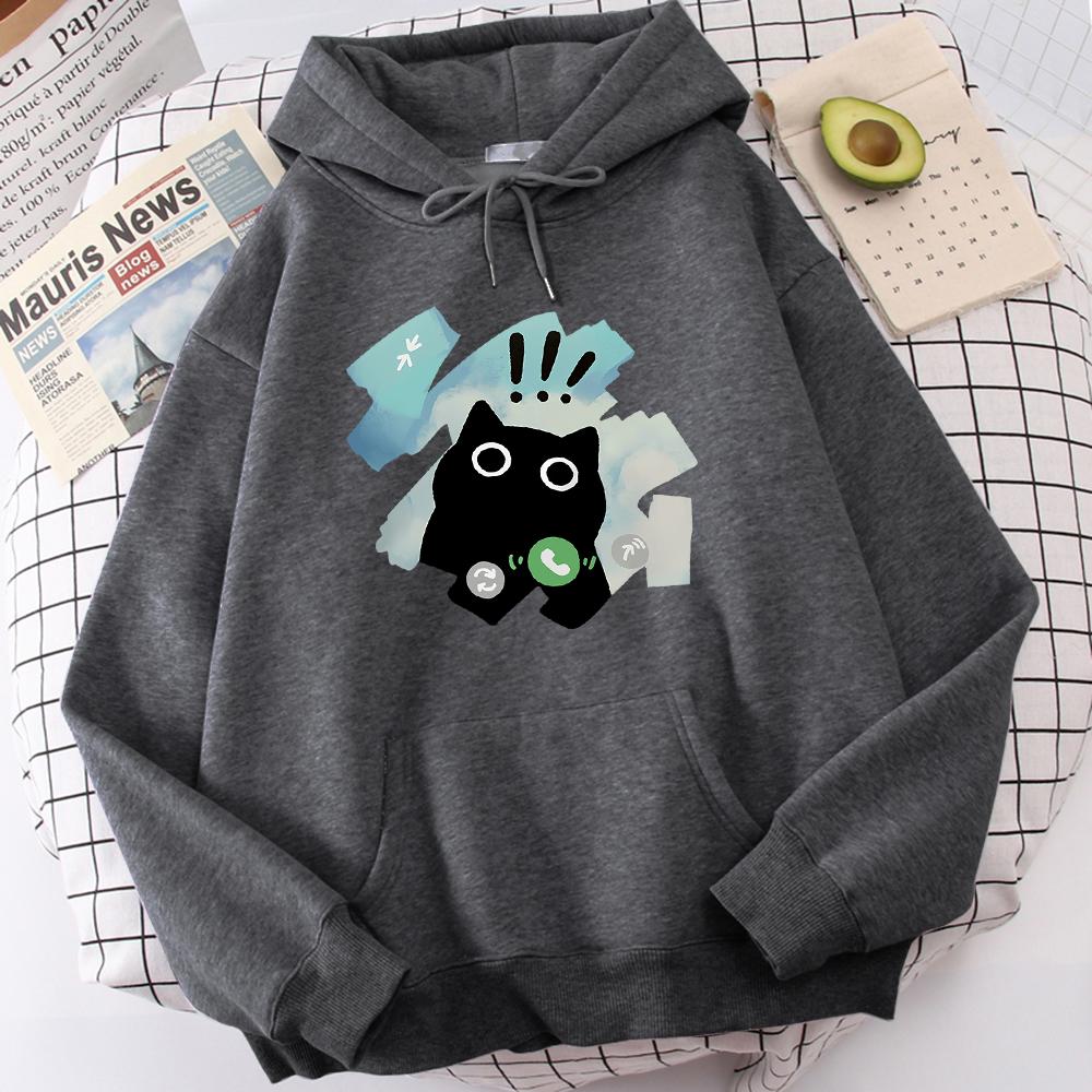 Meme Cats Moletom Funny Hoodie Women Autumn Winter Sweatshirt Pullovers Men Hooded Hip Hop Loose Long Sleeve Hoody Unisex Tops