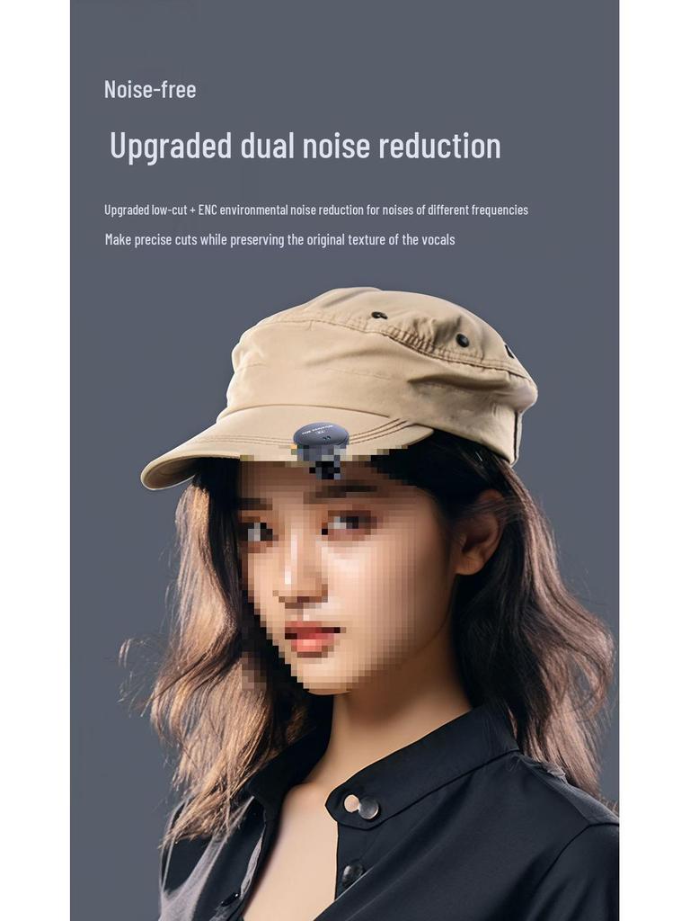 Three-in-One Wireless Lavalier Microphone with Noise Reduction for Live Broadcasts and Camera Audio.