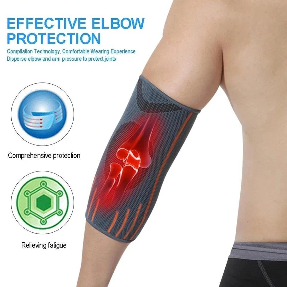 Breathable Elbow Compression Sleeve Support For Volleyball Tennis Gym Non-Slip Arthritis Pain Relief Arm Protector