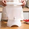 with Faucet Rotating Beverage Dispenser 3 Compartment Cold Water Bucket Drink Kettle  Juice