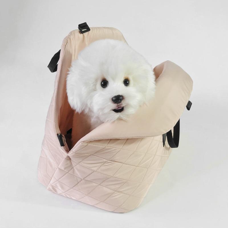 

Портативная сумка-переноска для собаки, съемная, моющаяся, портативное автокресло-кровать для собаки, дорожная лежанка-гнездо для кошки, аксессуары для собак бежевый