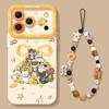 Cartoon Puppy Iphone17pro Mobile Phone Protective Case New Apple 17 Silicone 16 Cute Cat and Dog 15 Lanyard